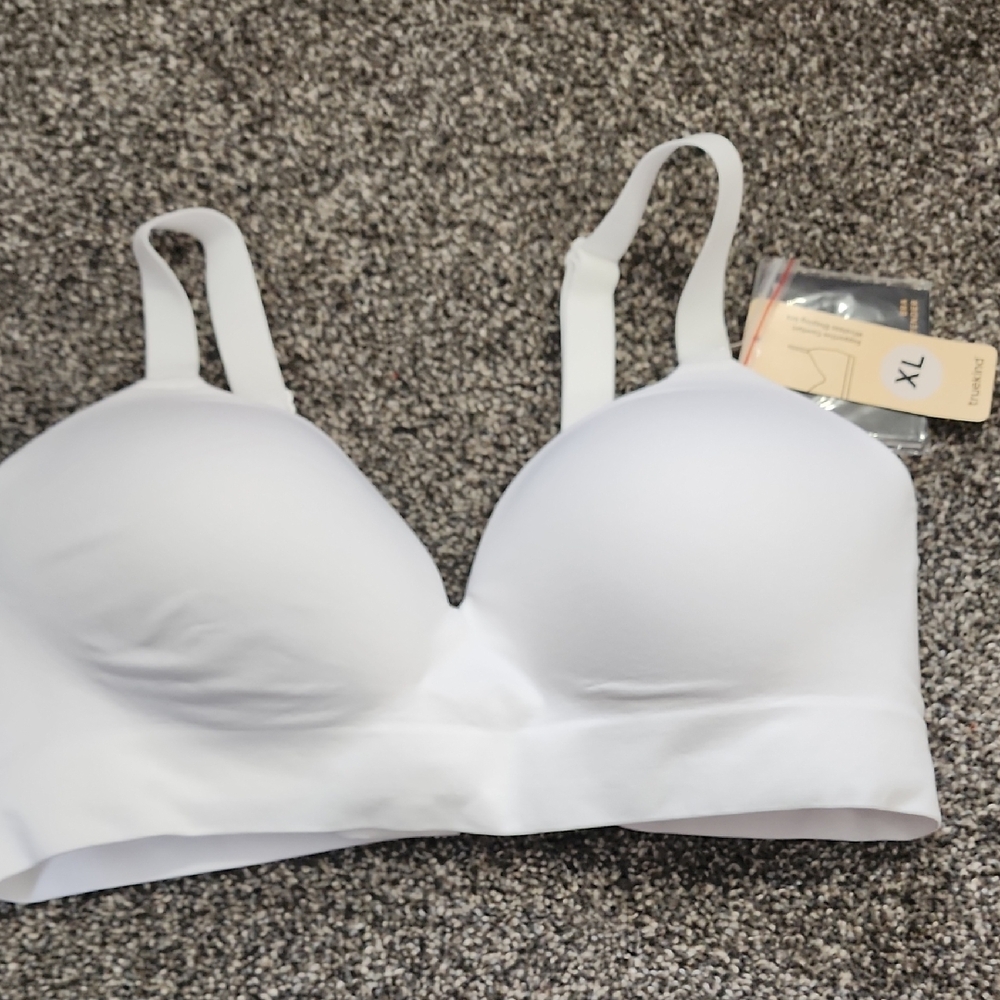 Truekind White Seamless Bra Size Xl
